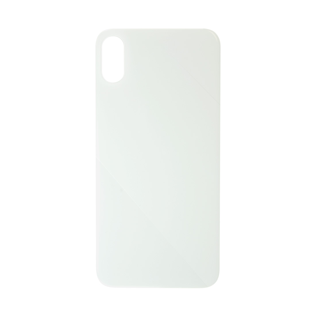 iPhone XS Back Cover - White (Large Camera Hole) - MK Mobile