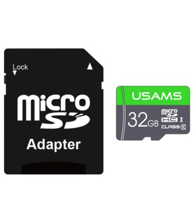usams tf cardsd adapter class10 32gb