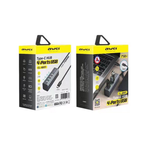 awei cl122t 4Ports usb 2 0 hub usbc 1