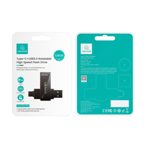 rotatable high speed flash drive type c usba 3 packaging 128gb
