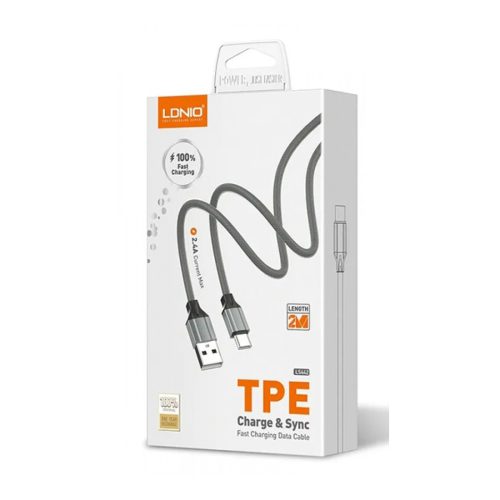 LDNIO LS442 TPE USB To Type C Fast Charge Cable 2m pack