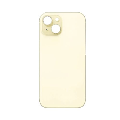 iPhone 15 Plus Back Cover – Yellow(Large Camera Hole)