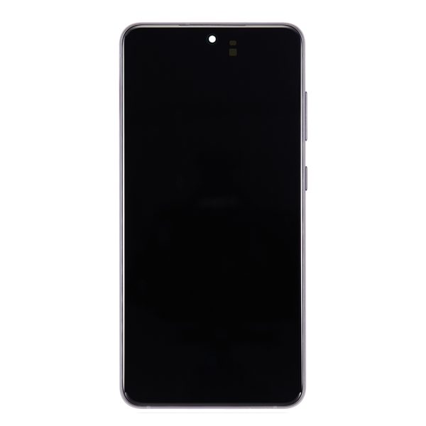 Samsung Galaxy S21 Fe 5G Oled Assembly +Frame +Fingerprint – Graphite Original Size SO+