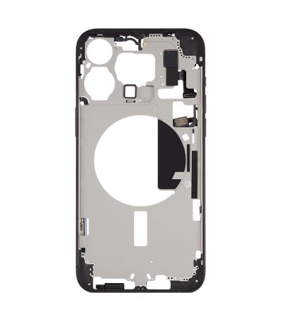 iPhone 15 Pro Max Mid Frame Housing + Small Parts – Black Titanium