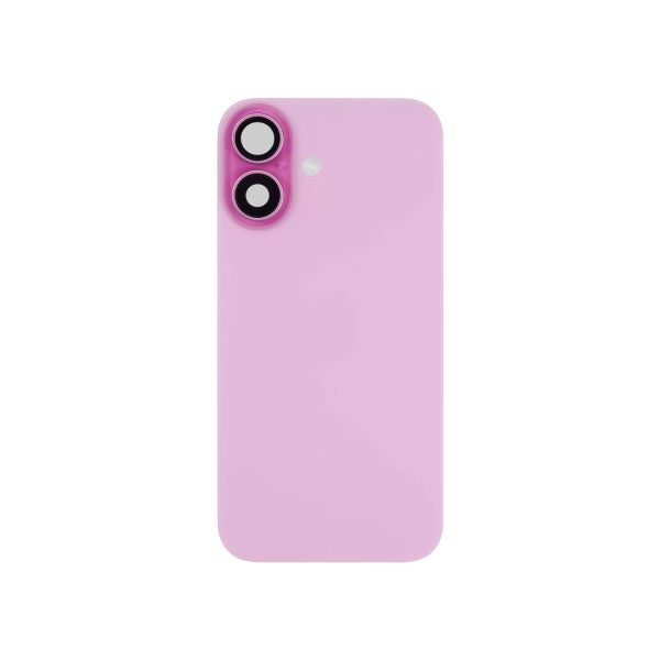iPhone 16 Plus Back Glass +Steel Plate +Pre Installed MagSafe Magnet +NFC And Flashlight Flex (Pink)