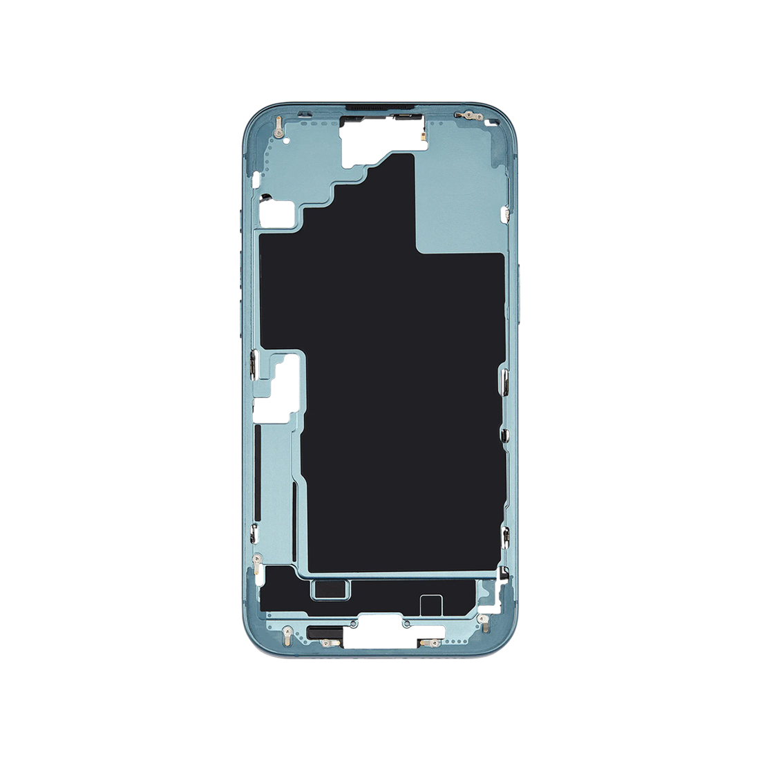 iPhone 16 Plus Mid Frame Housing + Small Parts Teal iPhone 16 Plus Mid Frame Housing + Small Parts Teal