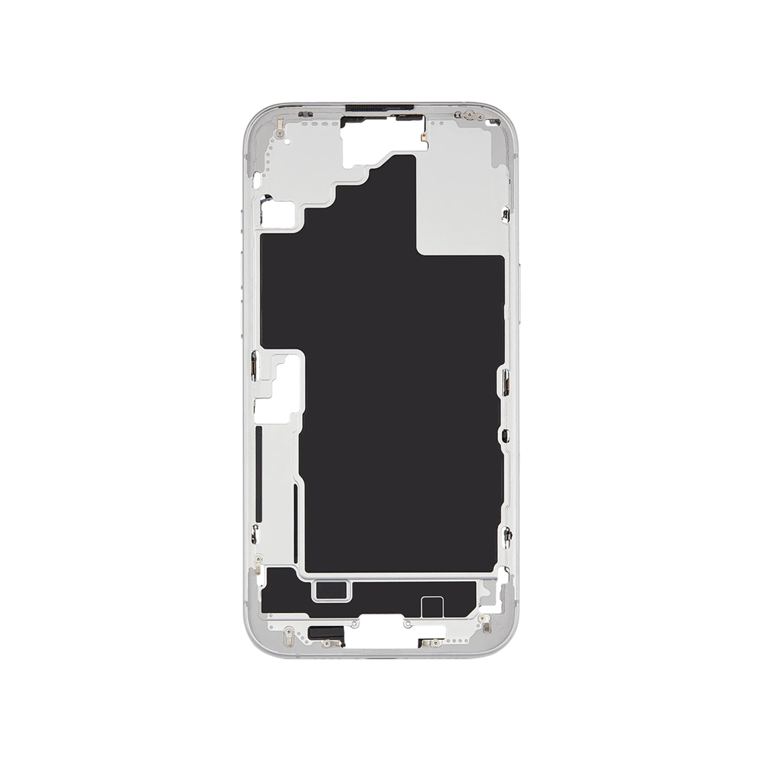 iPhone 16 Plus Mid Frame Housing + Small Parts White iPhone 16 Plus Mid Frame Housing + Small Parts White