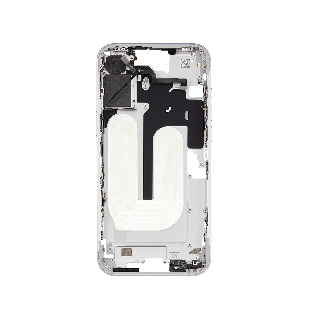 iPhone 16 Plus Mid Frame Housing + Small Parts White iPhone 16 Plus Mid Frame Housing + Small Parts White