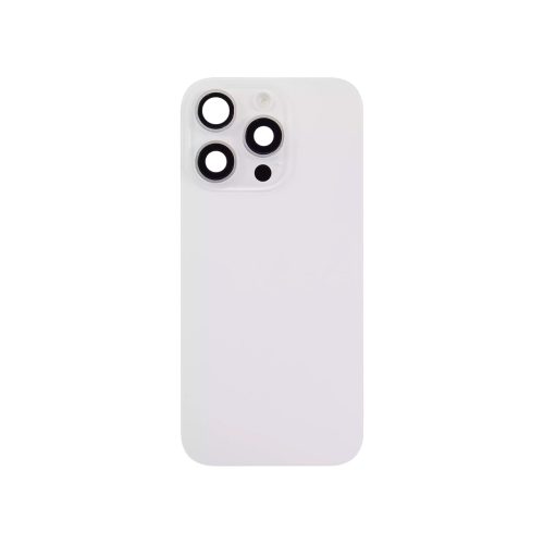 iPhone 16 Pro Back Glass +Steel Plate +Pre Installed MagSafe Magnet +NFC And Flashlight Flex (White Titanium)