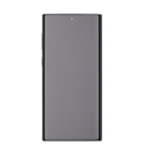 Samsung Galaxy Note 10 5G OLED Assembly +Frame +Fingerprint – Mystic Black (Small Size NO+)