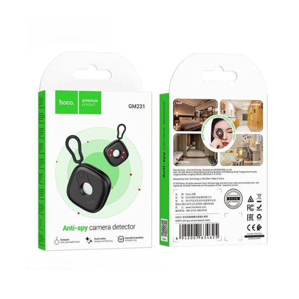 Hoco GM231 Anti Spy Camera Detector Black