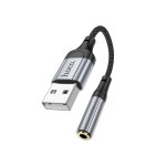 Hoco LS36 Adapter USB A to Jack 3.5mm – Black