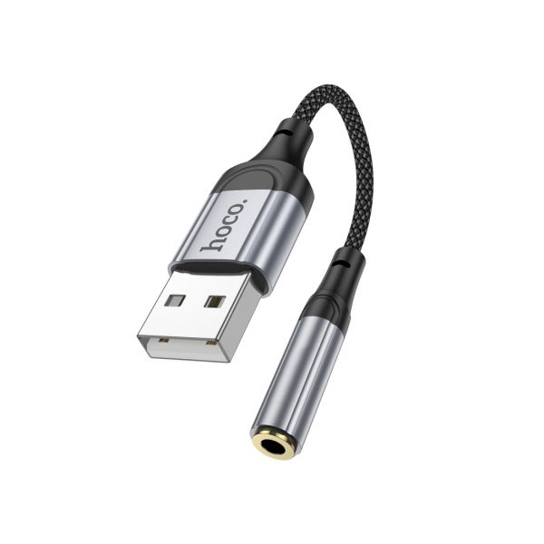 Hoco LS36 Adapter USB A to Jack 3.5mm – Black