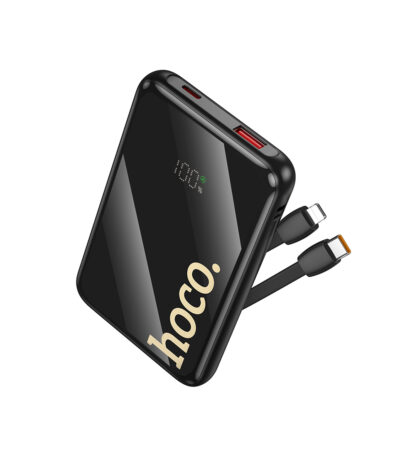 Hoco Q37 PD20W With Type C – Lightning Charger – Black (10000mAh)