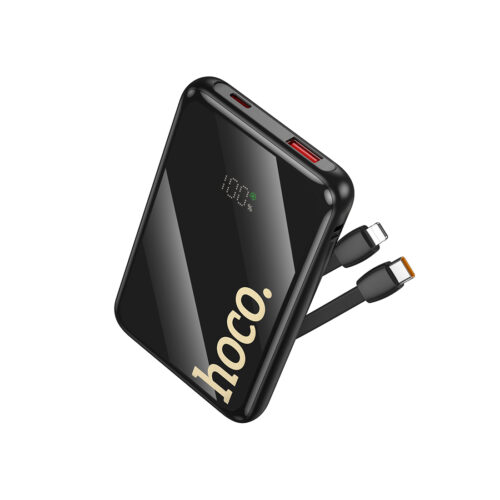 Hoco Q37 PD20W With Type C – Lightning Charger – Black (10000mAh)