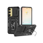New Military Case with Ring Kickstand for Samsung Galaxy S25 S24 Black