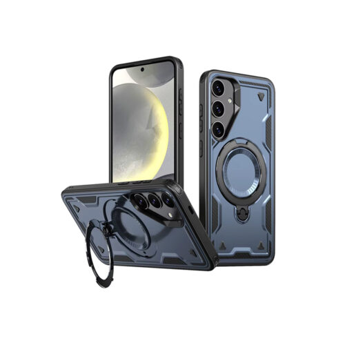 Tough Armor MagSafe Rotating Case For Samsung Galaxy S24 S25 Navy Blue