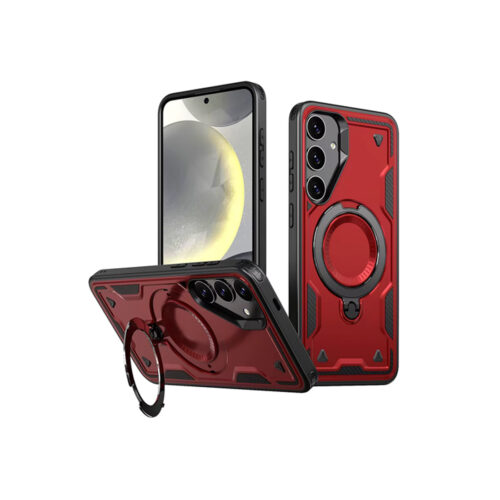Tough Armor MagSafe Rotating Case For Samsung Galaxy S24 S25 Red