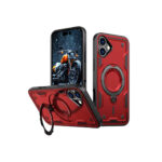 Tough Armor MagSafe Rotating Case For iPhone 16 16Plus Red