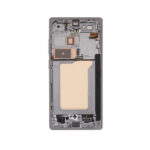 Samsung Galaxy S25 Ultra 5G OLED Assembly +Frame Titanium WhiteSliver (OEM)
