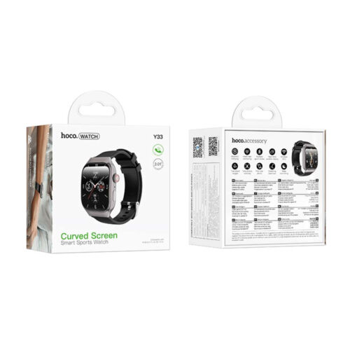 Hoco Y33 Smart sports watch call version– Black
