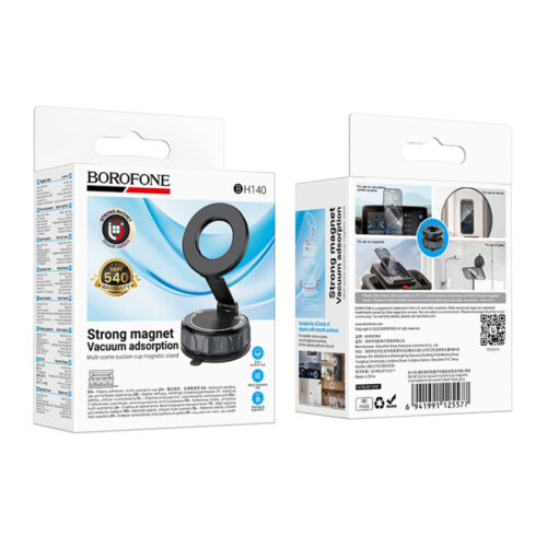 borofone bh140 phone holder magnet suction vacuum 2