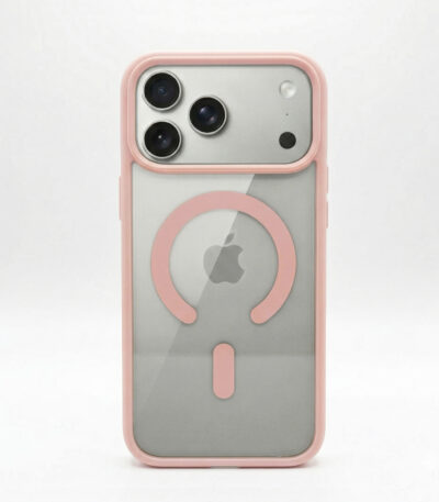evo crystal case iph 17 pink
