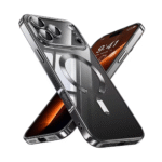 Premium Clear TPU Magsafe Design Case For iPhone 17 Pro Max - Black