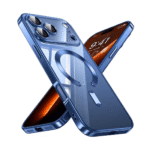 Premium Clear TPU Magsafe Design Case For iPhone 17 Pro Max - Blue