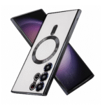 Premium Clear TPU Magsafe Design Case For Samsung Galaxy S25 Fe / S24 Fe - Black