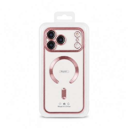 premium clear tpu magsafedesign case iphones pink packaging
