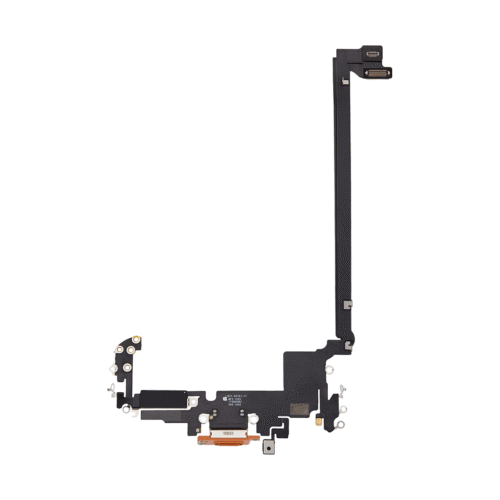 iPhone 17 Pro Max Charging Port Flex Cable – Cosmic Orange (eSim Version)