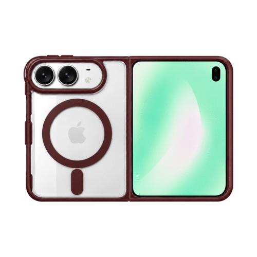 Evo Crystal Magsafe Case For iPhone Duo - Burgundy