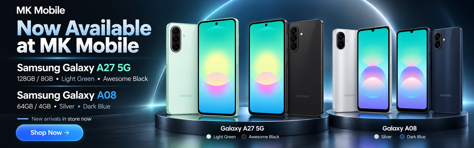 mkmobile a08 A27 phone instock